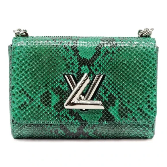 Louis Vuitton Twist MM Green Python $8700 - Picture 5 of 12